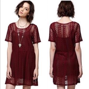 House of Harlow 1960 Revolve Burgundy Lace…